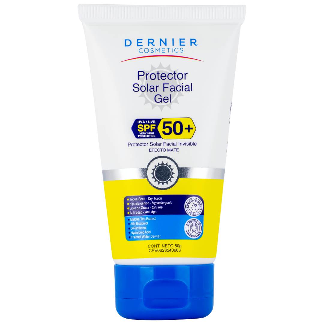 Protector solar facial en gel Dernier SPF 50