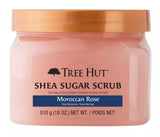 Exfoliante corporal Tree Hut de  Azúcar marroquí de karité rosa