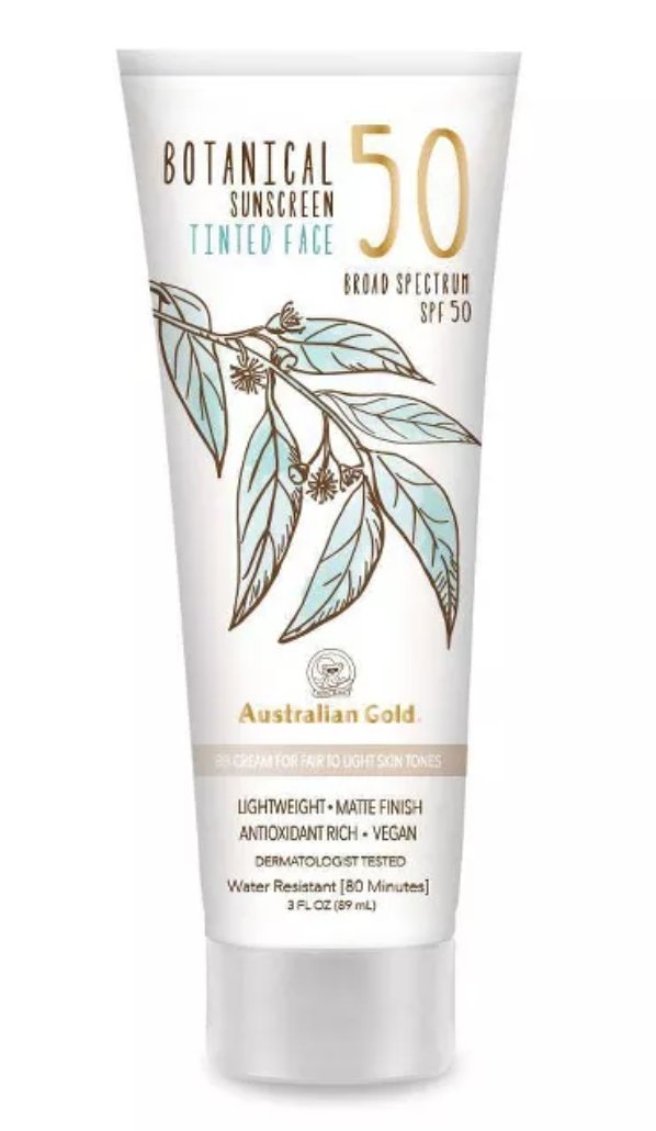 Protector Solar con Color Australian Gold Botanical SPF 50 - Eva Store