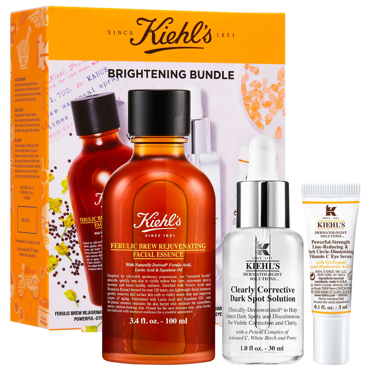 Set Iluminador para la Piel Kiehl's Brightening Bundle - Eva Store