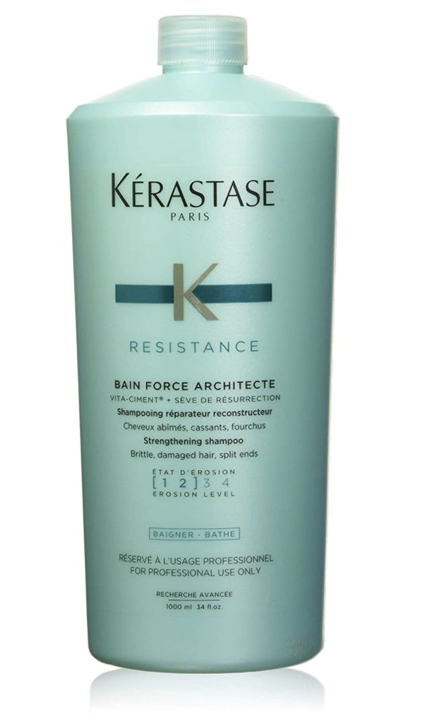 Shampoo Kerastase Resistance Bain Force Architecte para cabello maltratado - Eva Store