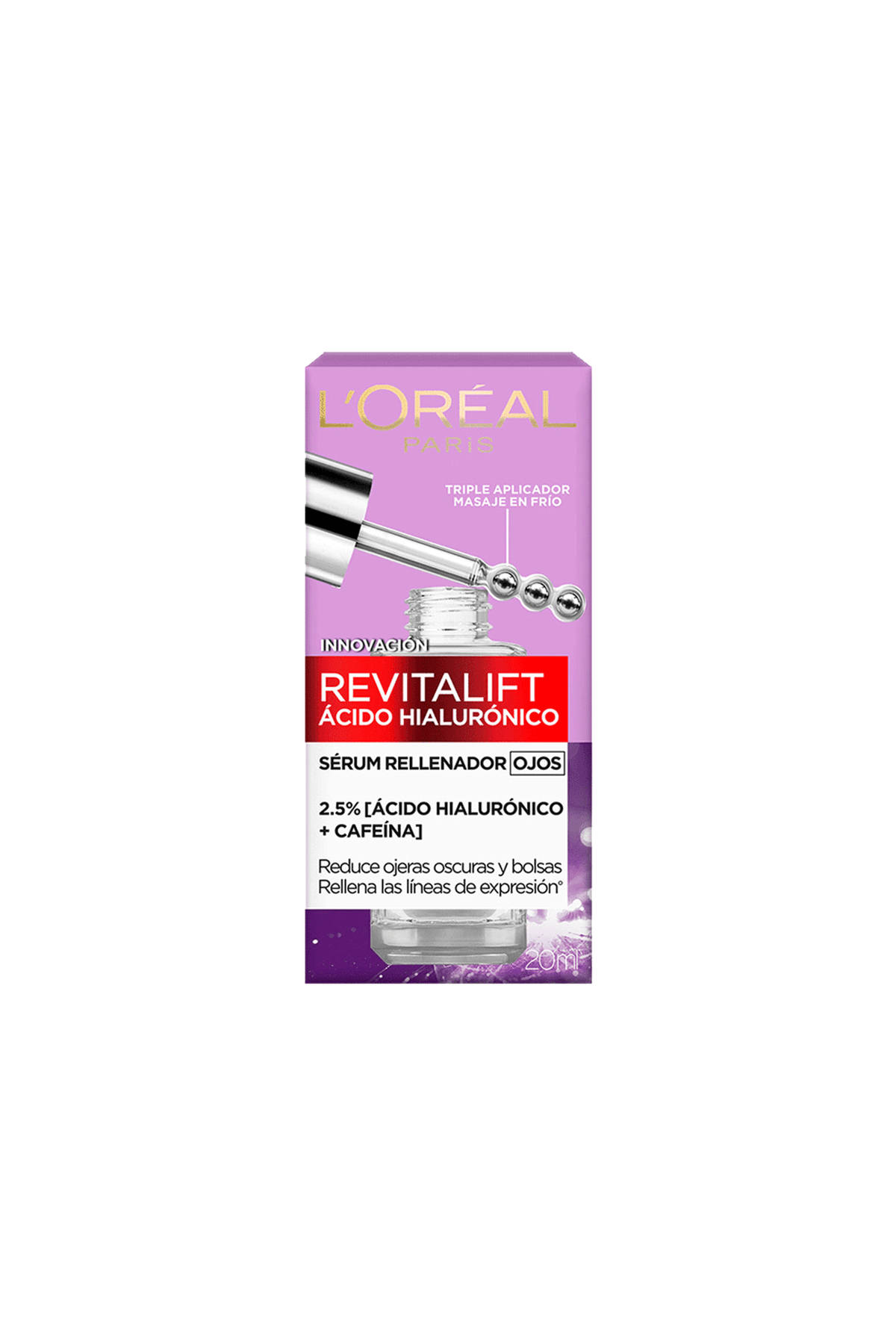 Serum contorno de ojos Loreal Revitalift Acido Hialuronico 2.5% + cafeina