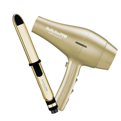 Set de secador y plancha Gold Babyliss