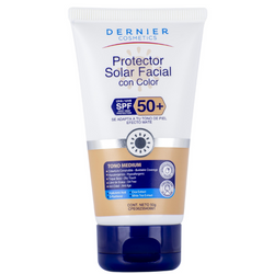 Protector solar facial con color Dernier SPF 50