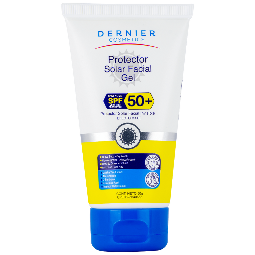 Protector solar facial en gel Dernier SPF 50 | Eva Store