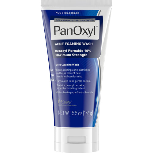 Limpiador PanOxyl con 10% de peroxido de benzoilo
