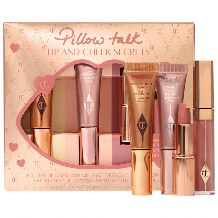 Set para labios y mejillas Charlotte Tilbury Pillow Talk Lip and Cheek Secrets