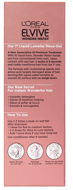 Tratamiento Reparador Loreal Wonder Water