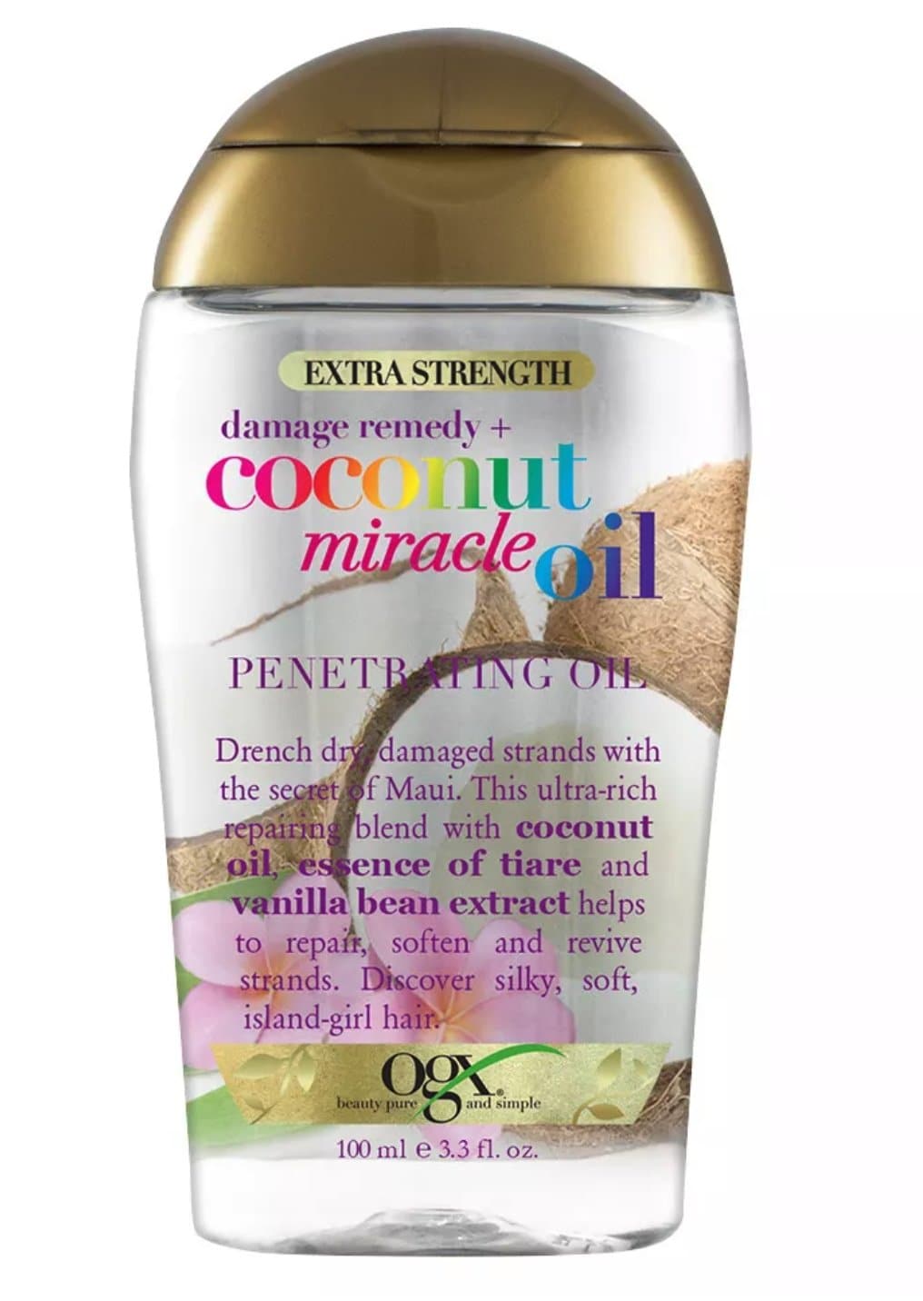 Aceite reparador OGX coconut miracle oil - Eva Store