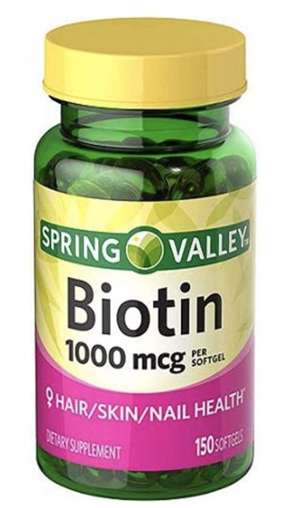 Cápsulas de Biotin 1000 mcg Spring Valley para piel, cabello y uñas. - Eva Store