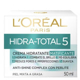 Crema Hidratante Matificante Loreal Hidra Total 5
