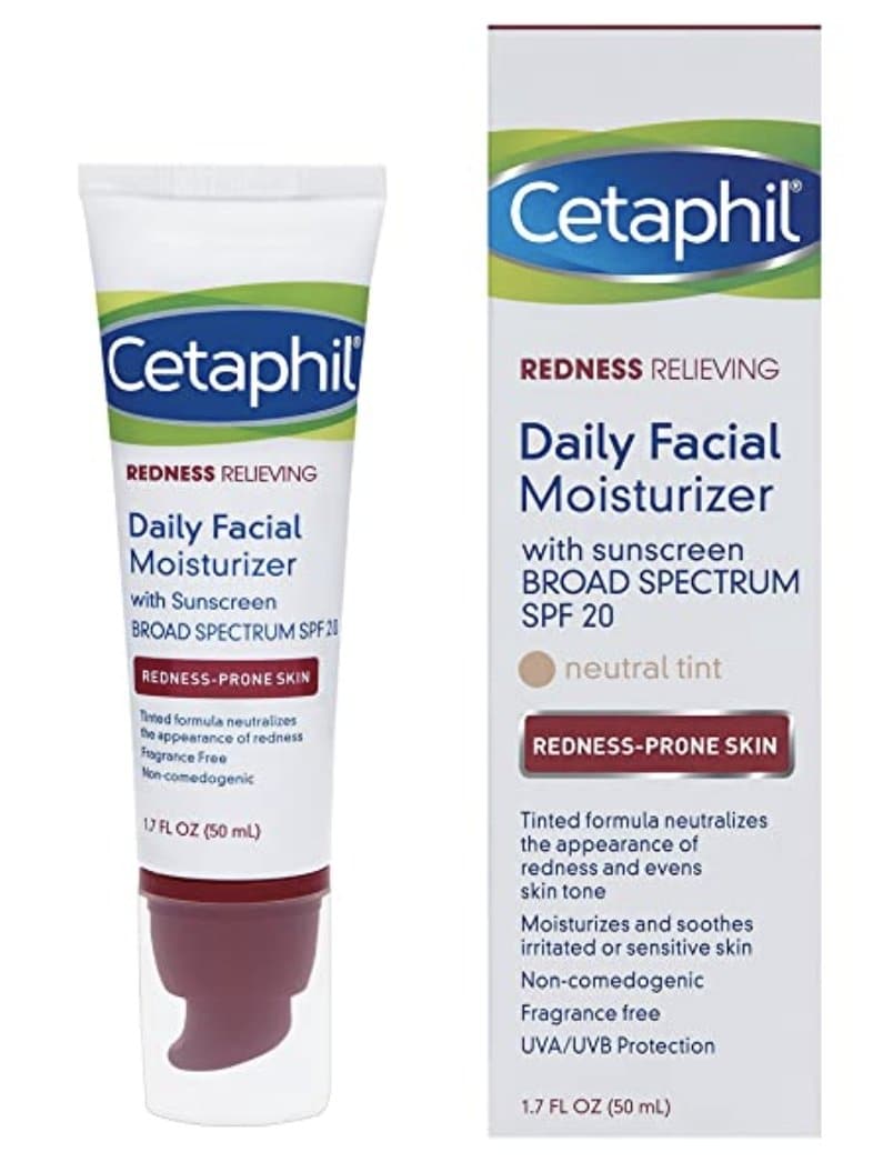 Hidratante de uso diario Cetaphil redness relieving para pieles con rojeces con SPF 20 - Eva Store