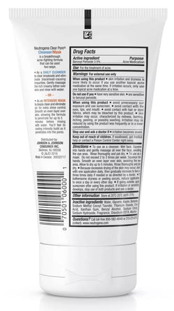 Limpiador/mascarilla doble uso Neutrogena para eliminar puntos negros - Eva Store