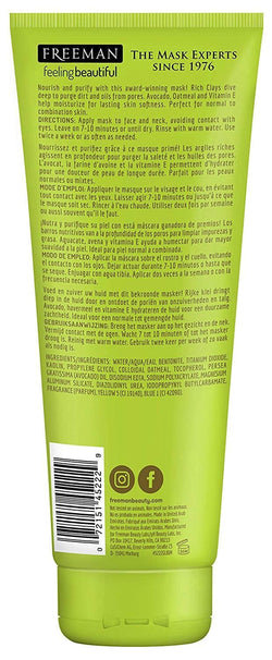 Mascarilla Freeman de Arcilla, Aguacate y Avena - Eva Store