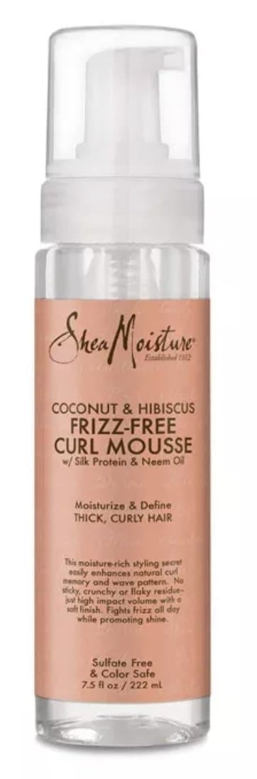 Mousse para rizos SheaMoisture con Coco e Hibiscus - Eva Store