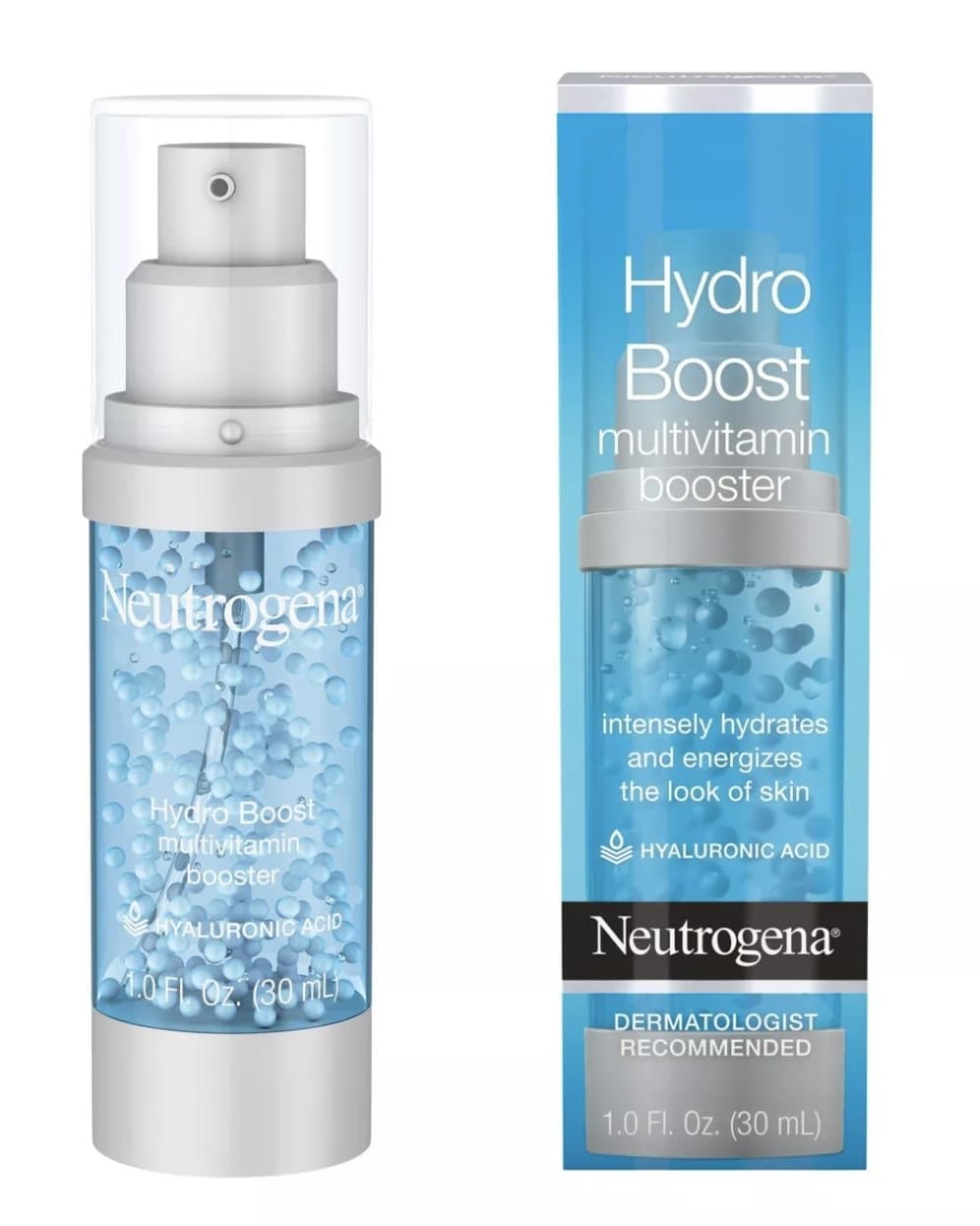 Serum Hidratante de Ácido Hialuronico con cápsulas de Vitamina E Neutrogena Hydro Boost - Eva Store