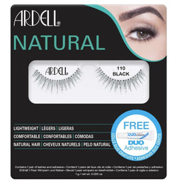 Set de Pestañas Ardell Black 110 con Adhesivo DUO Incluido - Eva Store