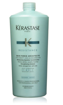 Shampoo Kerastase Resistance Bain Force Architecte para cabello maltratado - Eva Store